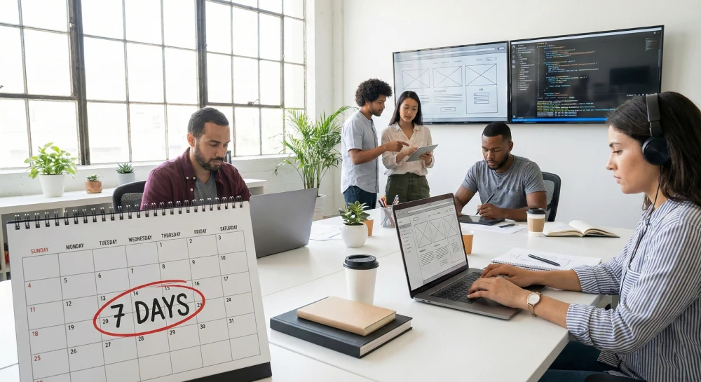 7 day website design